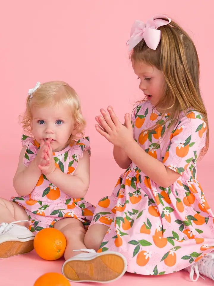 Baby Girls Orange You the Sweetest Tank Waterfall